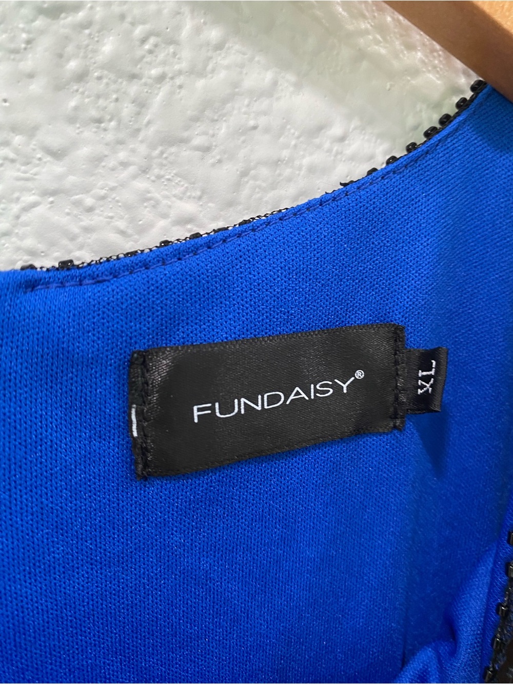Fundaisy Dress Sequin Fringe Flapper Retro Inspired Party Blue and Black Size XL - Picture 5 of 7